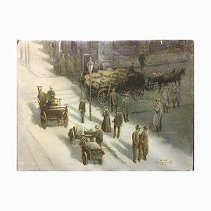 Old Berlin 1897, 1994, Oil on Canvas