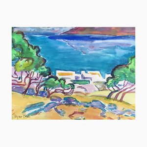 Elounda Mai, St. Nicolas Bay, 1997, Watercolor