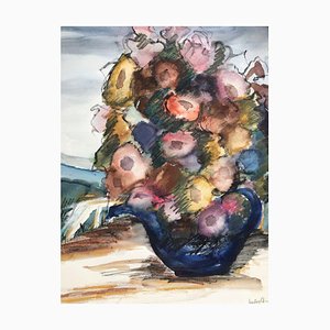 Finke Ingeborg, Summer Bouquet, 1989, Watercolor