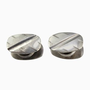 Silver Cufflinks, 1960s, Set of 2