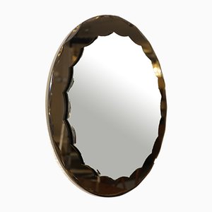 Vintage Italian Bronze Mirror from Cristal Art, 1960s