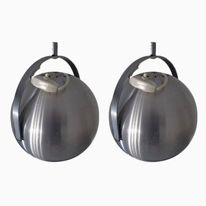 Adjustable Space Age Ceiling Lamps, 1960s, Set of 2