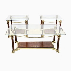 Hollywood Regency Beistell- oder Couchtische, 1970er, 3er Set