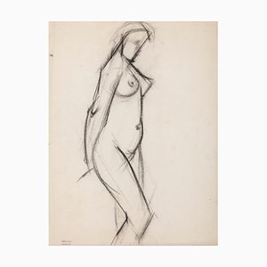 Jacques Arland, Nude, Drawing In Pencil, 1920