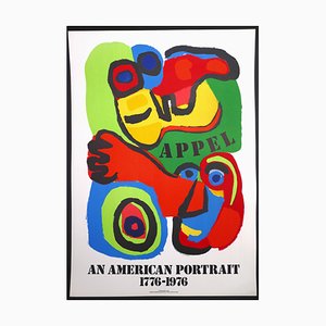 Póster estadounidense de Karel Appel, litografía, 1975