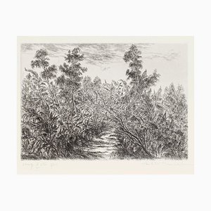 Paulette Humbert, Landscape, Etching, 20th Century