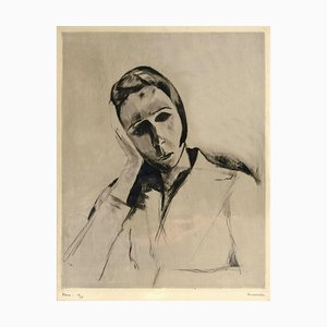 Pierre Guastalla, Portrait, Etching, 20th Century