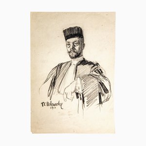 Portrait de Charles Charles Delaroche au Crayon, 1910