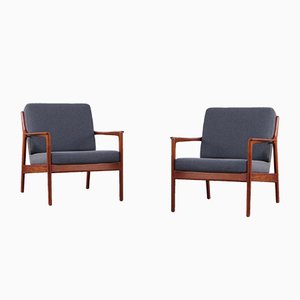 USA-75 Armchairs by Folke Ohlsson for Dux, 1950s, Set of 2