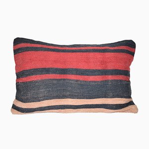 Funda de cojín Kilim turca vintage a rayas