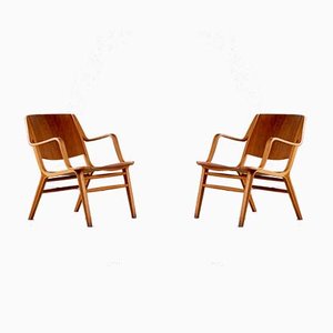 Dänische Axe Chairs von Peter Hvidt & Orla Mølgaard Nielsen, 1950er, 2er Set