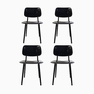 Mid-Century Revolt Chairs by Friso Kramer for Ahrend De Cirkel, Set of 4