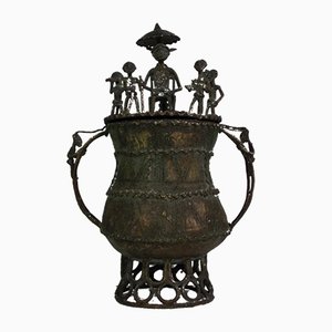 Pot à Couvercle en Bronze Castel Doré de Ashanti Tribe