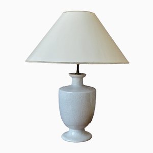 Lámpara de mesa de cerámica agrietada, años 70