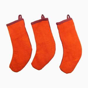 Kilim Christmas Ornament Stockings, Set of 2