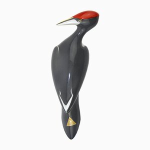 Tschechischer Porzellan Woodpecker von Royal Dux, 1960er