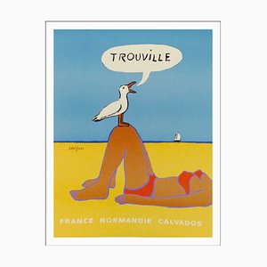 Affiche Raymond Savignac, Trouville, 1987, Signed Offset