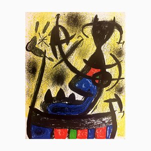 Lithographie Joan Miró, the Stone Circle, 1970