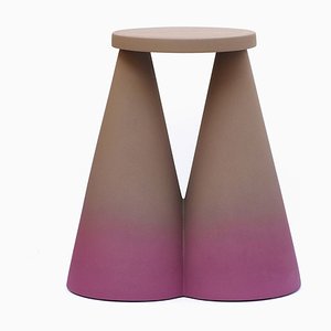 Table d'Appoint Isola en Céramique Violette de Portego