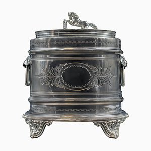 Boîte en Plaqué Argent de Domney et Marron Birmingham, Angleterre, 19ème Siècle