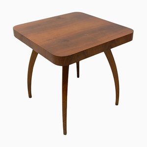 Walnut Spider Table H-259 by Jindrich Halabala, Czechoslovakia, 1950s