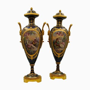 Antique Sèvres Porcelain Vases, Set of 2