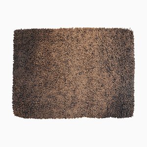 Dutch Brown-Black Curly Rug from Rug Edition, 1970s