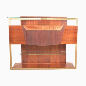 Italian Midcentury Rosewood Sideboard or Bar Cabinet by Vittorio Dassi, 1950s