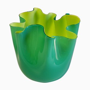 Murano Glass Handkerchief Vase by Fulvio Bianconi for Venini, 1993
