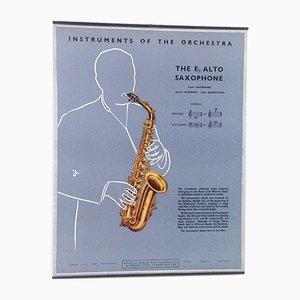The E Alt-Saxophon Poster, 1950er