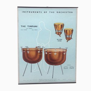 The Timpani & The Pedal Paukenposter, 1950er