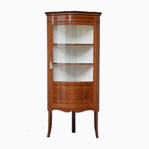 Edwardian Mahogany Corner Display Cabinet