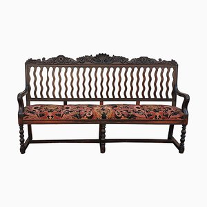 19th Century Rosewood Billiard Bench from Vanrycke