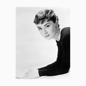 Cadre Audrey Hepburn Noir par Bettmann