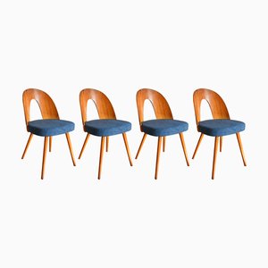 Walnut Dining Chairs by Antonín Šuman, 1960s, Set of 4