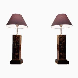 Lámparas de mesa en forma de concha en forma de tortuga de Anthony REDMILE, años 60. Juego de 2