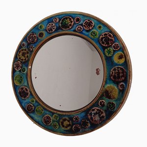 Espejo francés de cerámica, años 60