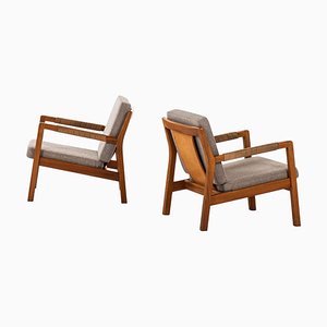 Easy Chairs Modèle Rialto par Carl Gustav Hiort af Ornäs, Finlande, 1957, Set de 2