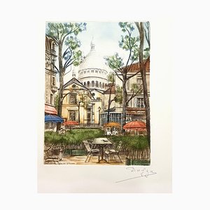 Dufza, Paris Montmartre, 1940, Eau-Forte