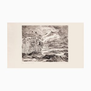 Paulette Humbert, Landscape, Mid-20th Century, Original Etching