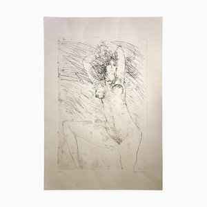 Sergio Barletta, Nude, 1980, Original Etching