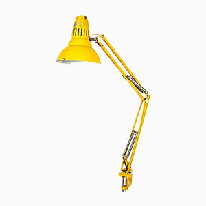 Gelbe Schwedische Mid-Century Tischlampe von Luxo