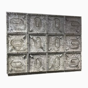 Dekoratives Wandpaneel aus Glas mit Beleuchtung von Toni Zuccheri für Venini, 1962, 12 Set