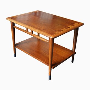 Mid-Century Vintage Walnut and Oak Side Table from Lane Furniture, 1950s