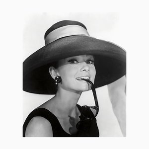 Audrey Hepburn Archival Pigment Print Framed in Black