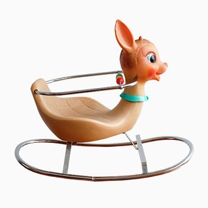 Italienisches Vintage Schaukel-Bambi Spielzeug von Canova, 1960er