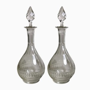 French Neoclassical Parisian Style Bottles by Beaux Arts,  Set of 2