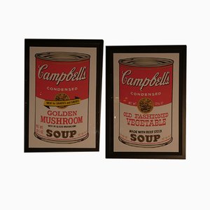 Andy Warhol, Campbells Old Fashioned Vegetable & Golden Mushroom, 1989, Prints for Bluegrass, 2er Set