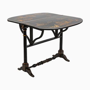 Tavolo in legno laccato nero, Cina, XIX secolo