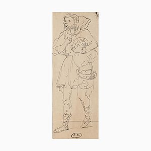 Eugène Berman, Theatrical Costume, 1950s, Pencil Drawing